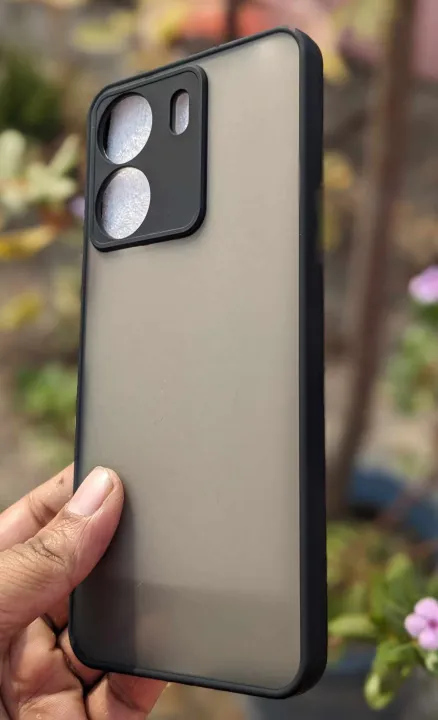 Camera%20Protection%20Bumper%20Phone%20Cases%20For%20Xiaomi%20Redmi%2013C%20Matte%20Translucent%20Shockproof%20Back%20Cover%20-%20Image%204