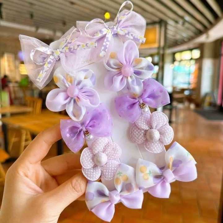 %5B10-Piece%20Set%5D%20Bow%20Cloth%20Flower%20Hair%20Clips%20Children%20Princess%20Baby%20Sweet%20Bangs%20-%20Image%206