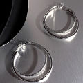 1Pair Luxury Fashion Double Round Earrings For Women Girls Exquisite Sweet Trendy Earrings Wedding  Accessories Gifts-Cola Kids. 