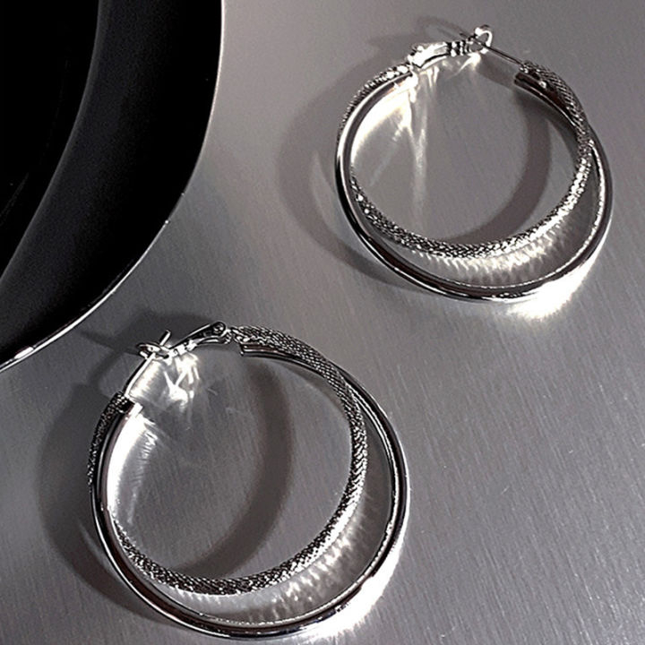 1Pair%20Luxury%20Fashion%20Double%20Round%20Earrings%20For%20Women%20Girls%20Exquisite%20Sweet%20Trendy%20Earrings%20Wedding%20%20Accessories%20Gifts-Cola%20Kids%20-%20Image%203