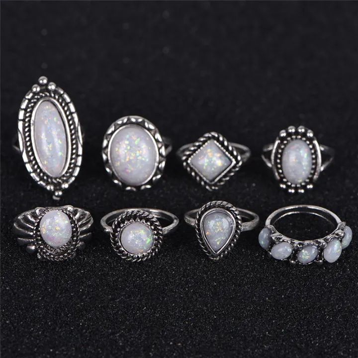 8PCS/Set%20Ring%20Silver%20White%20Fire%20Opal%20Ring%20Wedding%20Engagement%20Ring%20WomenJewelry%20-%20Image%206