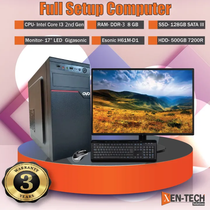Full%20Set%20office%20Desktop%20pc%20Core%20I3%20/%20128GB%20SSD%20OR%20500GB%20HDD%20/%208GB%20RAM%20/%2017inch%20Led%20Monitor%20%202024%20-%20Image%202