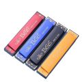 24 Hole Harmonica Key of C Mouth Metal Organ for Beginners multicolor 1 pcs. 