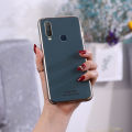Phone Case Vivo Y12 Back Cover Silicone Soft Cases Electroplated Avocado Green Glitter Full Protector Phone Cases Vivo Y12 Case.