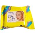 PURE & SOFT FACIAL CLEANSING WIPES  (25 Tissues). 