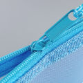 Pure Color Mesh Pencil Case Transparent Mesh Document Bag Zipper Stationery Bag Nylon Bag Office School Supplies.