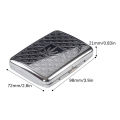 Metal Cigarette Case for Thick Cigarettes Flip Open Traveling Cigarette Box Hold Demoo.
