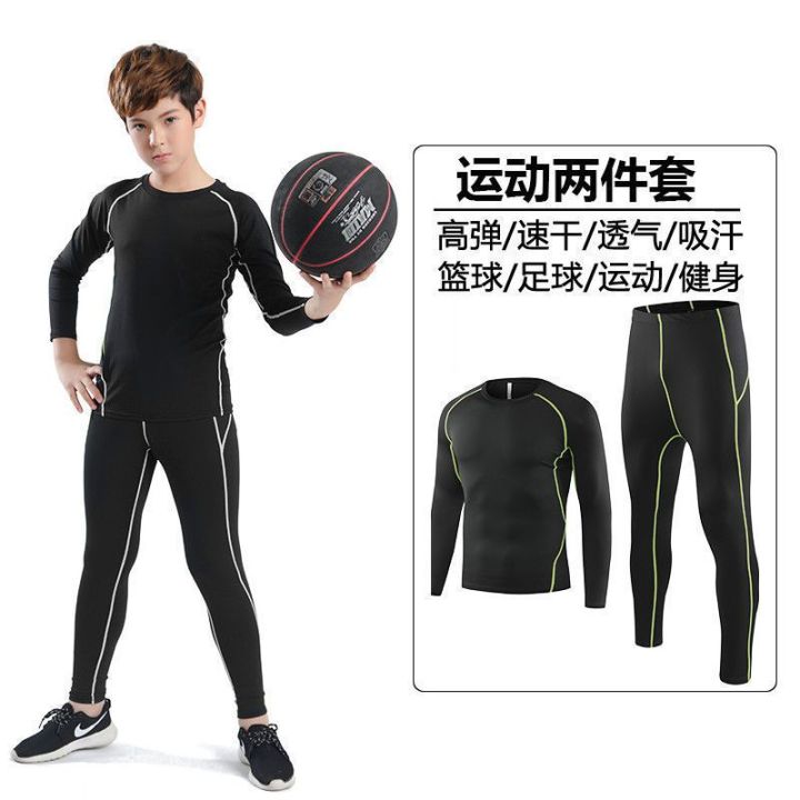 Children's%20Tights%20Sports%20Suit%20Training%20Wear%20Men's%20and%20Women's%20Sports%20Running%20Basketball%20Children's%20Fleece-Lined%20Fitness%20Quick-Drying%20Clothes%20-%20Image%206