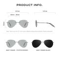 CAPONI Rimless Avation Sun Glasses For Men Discoloration Driving Fishing Polarized Sunglasses Light Weight Shades Male BS7466.