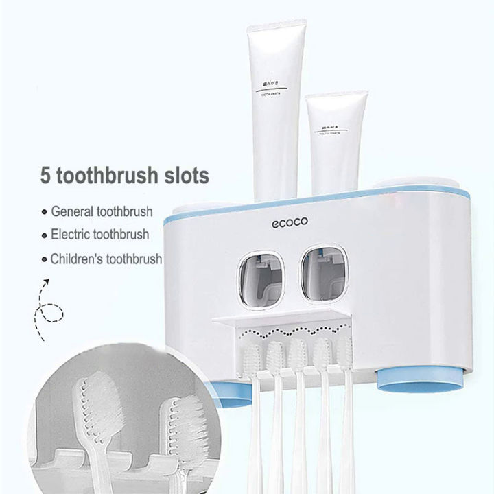 ECOCO%20Automatic%20Toothpaste%20Squeezers%20Wall%20Mounted%20Toothpaste%20Dispenser%20Dustproof%20Toothbrush%20Holder%20Bathroom%20Accessories%20for%20Home%20-%20Image%205