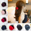 Rose Barrette Fashion Handmade Great Helpful Hair Well Good Girls Clips Claws Clamps. 