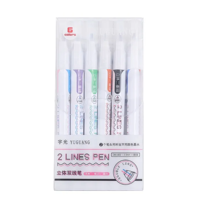 6Pcs/Set%20Creative%20Double%20Lines%20Colored%20Marker%20Pen%20Cute%20DIY%20Hand%20Ledger%20Dual%20Color%20Art%20Painting%20Graffiti%20Linear%20Drawing%20Pens%20Student%20Stationery%20School%20Office%20Supplies%20-%20Image%209