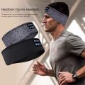 New Sleep Headphone Headband With Wireless Music Sports Sweat Absorption Hair Headband Built-In Sleep Music Eye Mask.