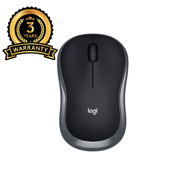 Logitech B175 Wireless Mouse, 2.4 GHz with USB Nano Receiver, Optical Tracking, 12-Months Battery Life, PC / Mac / Laptop - Black