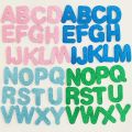 28Pcs/bag Glitter English Alphabet EVA Foam Stickers Kids Room Classroom Wall Decals Children Education DIY Toys Gifts Making.