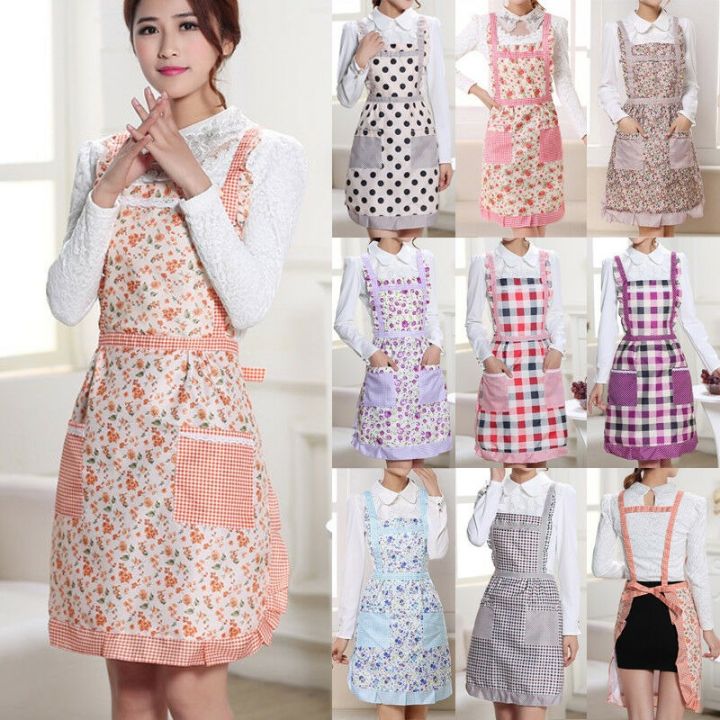 Women%20Lady%20adult%20Cooking%20Kitchen%20Apron%20Restaurant%20Home%20Cooking%20Chef%20Bib%20Aprons%20Dress%20Dining%20Room%20Barbecue%20with%20Pocket%20-%20Image%207