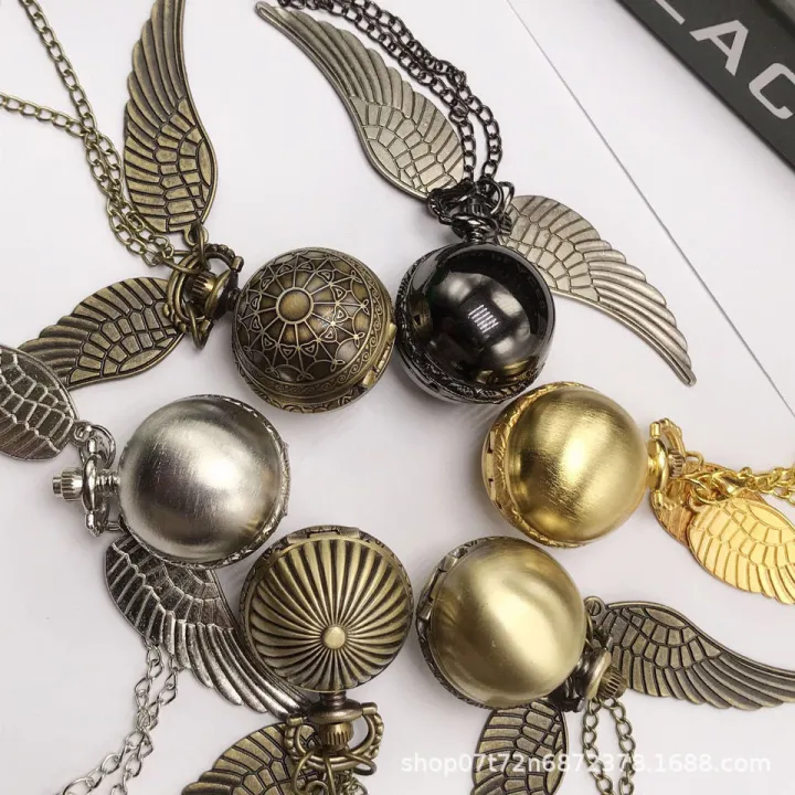 Harry%20Potter%20Gold%20Snitch%20Pocket%20Watch%20Souvenir%20Girls%20Student%20Kids%20Boys%20Small%20Pendant%20Delicate%20Necklace%20Vintage%20-%20Image%203