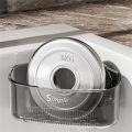 2PCS Sink Organizer Rack for Kitchen for Sponges, Scrubbers, Soap,Sink Corner Drain Box,with Adhesive Suction Cup Mount.