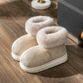 Comwarm Winter Plush Slippers For Fashion Snow Boots Women Warm Fluffy Fur Home Slipper Outdoor Antiskid Cotton Shoes. 