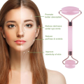 2Pcs/Set Rose Resin Natural Jade Massage Spa Roller + Guasha Board Scrapers Plate For Face Body Relaxation Anti-Aging Skin Massage. 
