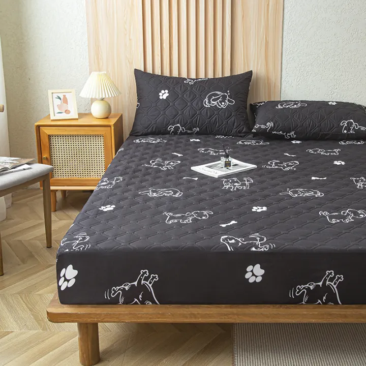 Waterproof%20Thicken%20Matter%20Cover%20Fitted%20Sheets%20Mattress%20Pad%20Protector%20Adjustable%20Bed%20Cover%20Anti-bacterial%20Bedspread%20150/160x200cm%20-%20Image%205