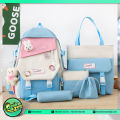 Cute Trendy Korean Waterproof Bagpack Set (Code: CTKB-165). 