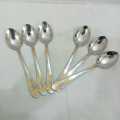 AYD 6 pcs stainless steel Tea spoon golden color design 15cm long Tea spoon.