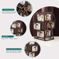 Retro Vintage Rotating Wheel Picture Frame, Personalized Family Photo Frame Shows for 12 Photo Home Decor A. 