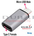 Micro USB Female to Type C Mail Converter. 