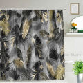 Luxury Black Gold Shower Bathroom Curtain Waterproof Fabric Modern Marble Bath Toilet Door Curtains Home Decor Cortinas De ducha. 