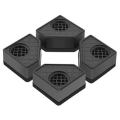 Anti Vibration Pads for Washing Machine Washer Dryer Pedestals Wearing Square Rubber Foot Pads Pedestals Double-Deck. 