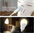 15W E27 battery Rechargeable bulb AC220V Emergency light Remote control timing switch USB type Recharge 3 colors can be dimming.