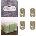 4Pcs Universal Self-Adhesive Furniture Wheel Directional Roller For Under Bed Garbage Can Cabinet Drawer Storage Box Trash Pulley Foot Pad. 