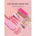 LULAA Basic Nail Tools Nail Clippers Manicure Polishing Rubbing Strip Novice Nail Art Sticker Set.