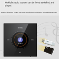 86 Wall-Mounted Bluetooth Audio Control Panel with 2x25W Amplifier Ceiling Speakers for Home Background Music System B. 