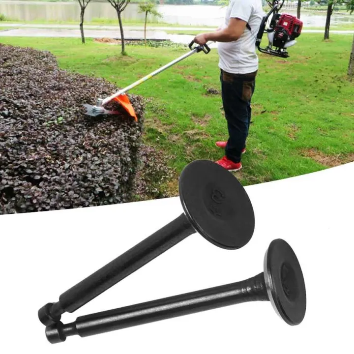 Engine Intake Inlet Exhaust Valve 2Pcs Lawn Mower Fit for Honda GX35/Huasheng 140FA Four-Stroke Strimmer