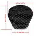 2X Silicone Motorcycle Seat Cover Air Seat Cushion Breathable Pressure Relief Protector. 