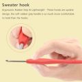 10Pcs Small Size Lace Crochet Hooks (0.5-2.75mm), Ergonomic Crochet Hooks Set with Soft Grip Handle for Thread.