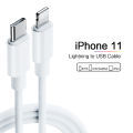 For iPhone 11 PD Fast Charging Cable USB C Lightning Charging and Data Cable For iPhone 11 Pro Max/ Xs Max/ X /Xr /8. 