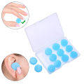 12Pcs Silicone Ear Plugs Noise Reduction Sleep Anti Canceling Sound Insulation Earplug Protection Sleeping Reusable Ear Plugs.