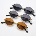 New Fashion Oval Sunglasses Women Diamond Thread Leg Sunglasses Vintage Metal Frame Quality Sun Shades UV400 Eyewear.