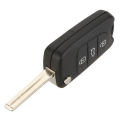 Replacement 3 Button Keyless Entry Remote Control Folding Flip Car Key Fob Shell Case Combo Compatible with i20 i30.