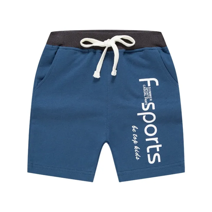 Boys%20Shorts%2012M-7Y%20Children's%20Summer%20Five-point%20Pants%20Kids%20Alphabet%20Sweatpants%20-%20Image%204