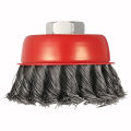 75mm 3" Steel Wire Wheel Knotted Cup Brush Rotary Steel Wire Brush Crimp Cup Wheel For Angle Grinder. 