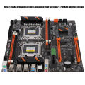 Gigabit lan card motherboard desktop Motherboard Dual Socket Built-in Rear 2 x USB3.0/Gigabit LAN Card X79 with SATA Cable.