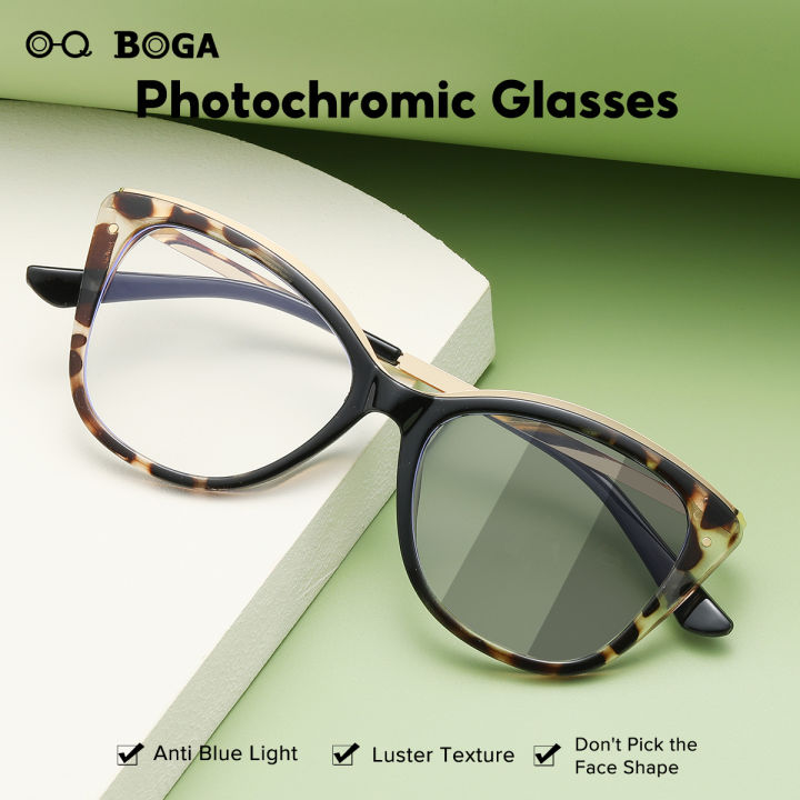 OQ BOGA 10 Styles Anti UV CatEye Frame Photochromic