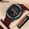 Sanda Multi functional Mileage Calorie Outdoor Sports Simple Waterproof LED Men's Watch SD2197-6. 