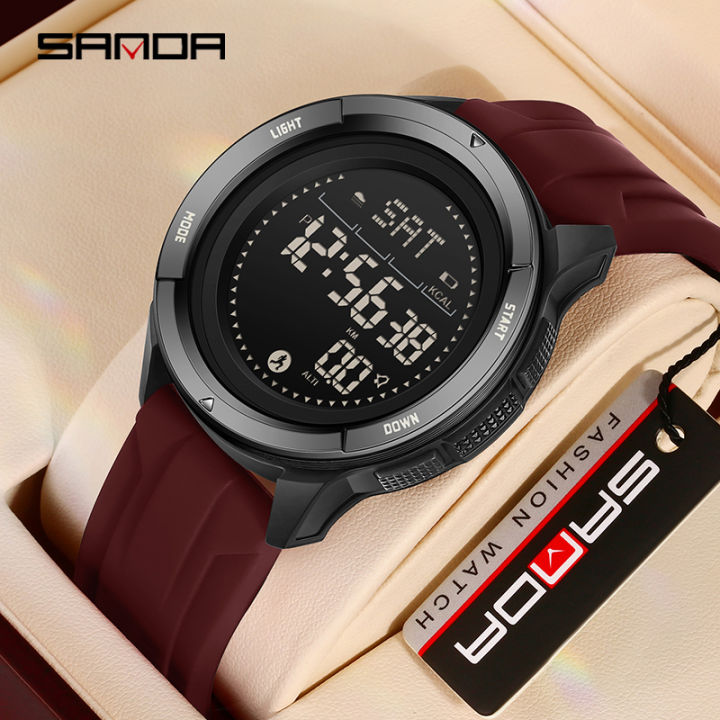 Sanda%20Multi%20functional%20Mileage%20Calorie%20Outdoor%20Sports%20Simple%20Waterproof%20LED%20Men's%20Watch%20SD2197-6%20-%20Image%204