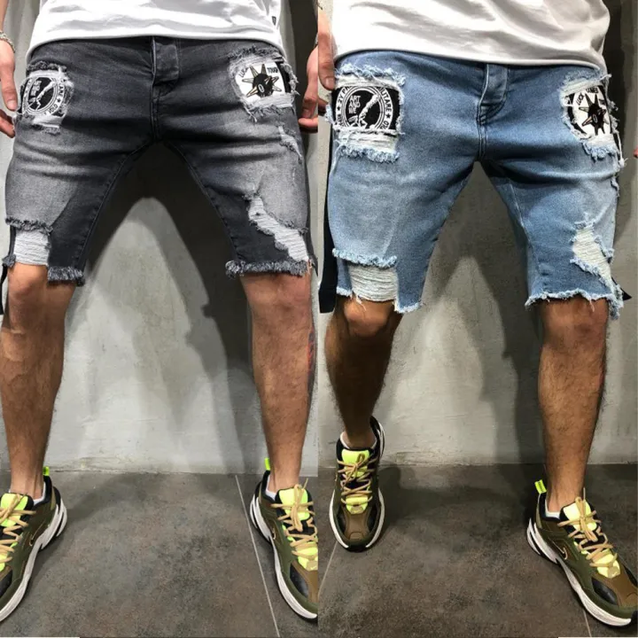 Elegantstunning%20Men%20Denim%20Shorts%20Summer%20Slim%20Fit%20Casual%20Cropped%20Pants%20Middle%20Waist%20Straight%20Sports%20Cargo%20Jeans%20For%20Beach%20-%20Image%203