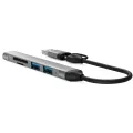 【Lejia】Usb C Hub 5-in-1 Type C Docking Station Usb To Usb3.0 Adapter Notebook Laptop Computer. 